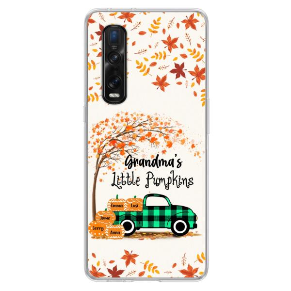 Personalized Autumn Grandma's Pumpkins Phone Case - Gift For Grandma - Grandma's Little Pumpkins - Case For Xiaomi, Oppo And Huawei