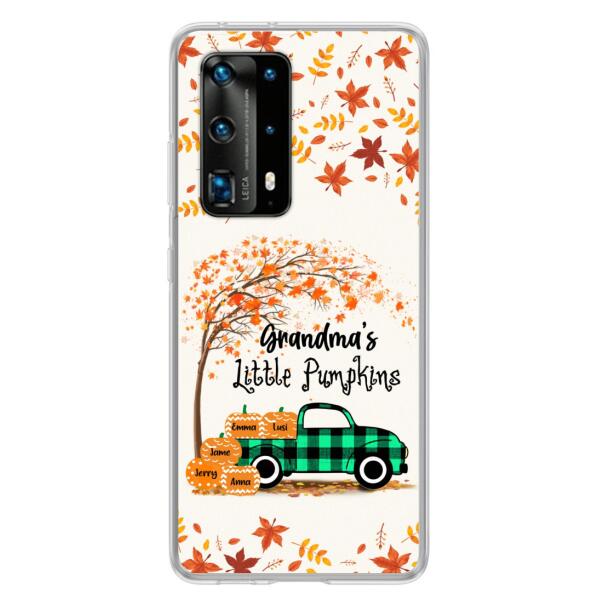 Personalized Autumn Grandma's Pumpkins Phone Case - Gift For Grandma - Grandma's Little Pumpkins - Case For Xiaomi, Oppo And Huawei
