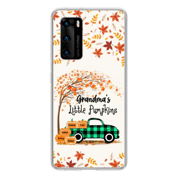Personalized Autumn Grandma's Pumpkins Phone Case - Gift For Grandma - Grandma's Little Pumpkins - Case For Xiaomi, Oppo And Huawei
