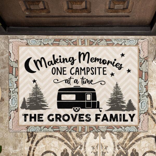 Personalized Camping Doormat - Best Gift For Camping Lover - Making Memories One Campsite At A Time