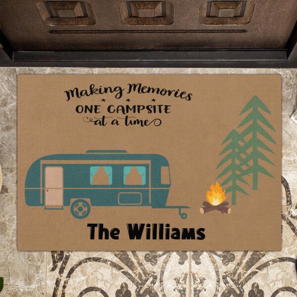 Personalized Camping Doormat - Best Gift for Camping Lovers - Making memories one campsite at a time - OFAWC7