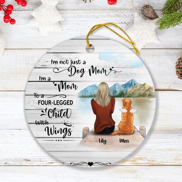 Personalized Dog Mom Memorial Ornament - Mom & Dog - Best Gift For Dog Lovers - I'm Not Just A Dog Mom - TBZX4U