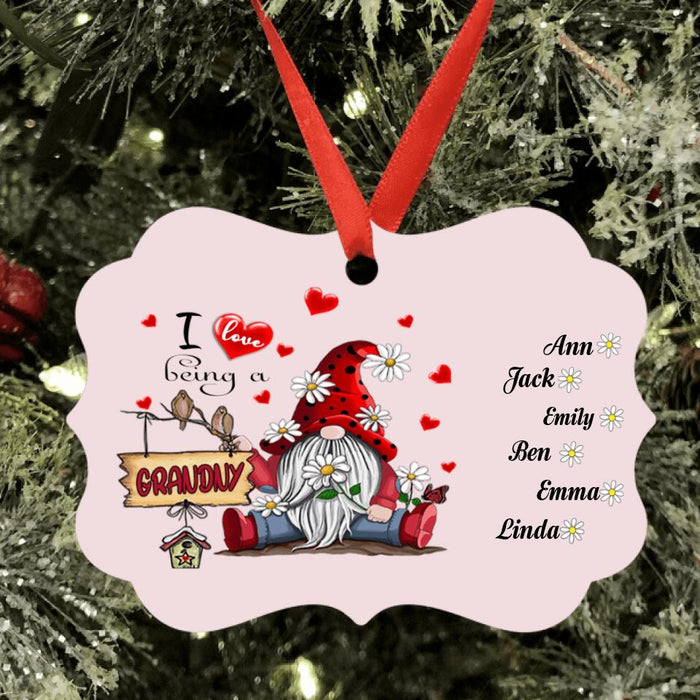 Personalized Grandma Ornament - Up to 6 Kids - Best Gift For Family - I Love Being A Grammy - R5OIKQ