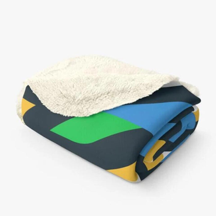 Personalized Biker Couple Fleece Throw Blanket/Quilt - Gift Idea From Old Biker To Wife - Husband & Wife Cruising Partners