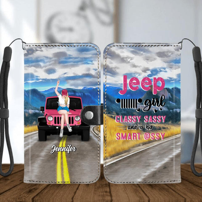 Personalized Off-road Girl Phone Wallets - Gift Idea For Off-road Lover - Give Me The Beat, Boys and Free My Soul