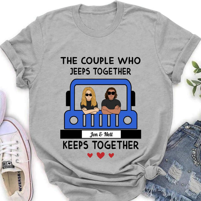 Personalized Off-road Couple T-shirt/Pullover Hoodie/Long Sleeve - Gift for Couple, Off-road Lovers