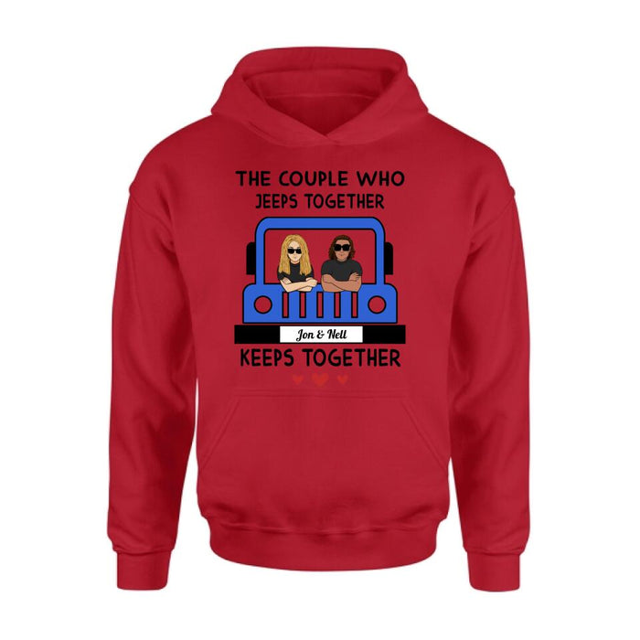 Personalized Off-road Couple T-shirt/Pullover Hoodie/Long Sleeve - Gift for Couple, Off-road Lovers