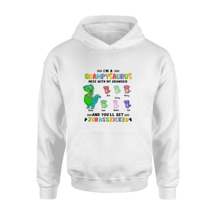 Personalized Papasaurus Unisex T-shirt/Long Sleeve/Sweatshirt/Hoodie - Gift Idea For Father's Day - Papasaurus Like A Normal Dad But More Roarsome