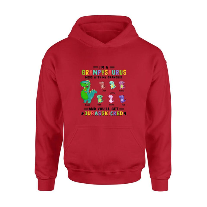 Personalized Papasaurus Unisex T-shirt/Long Sleeve/Sweatshirt/Hoodie - Gift Idea For Father's Day - Papasaurus Like A Normal Dad But More Roarsome
