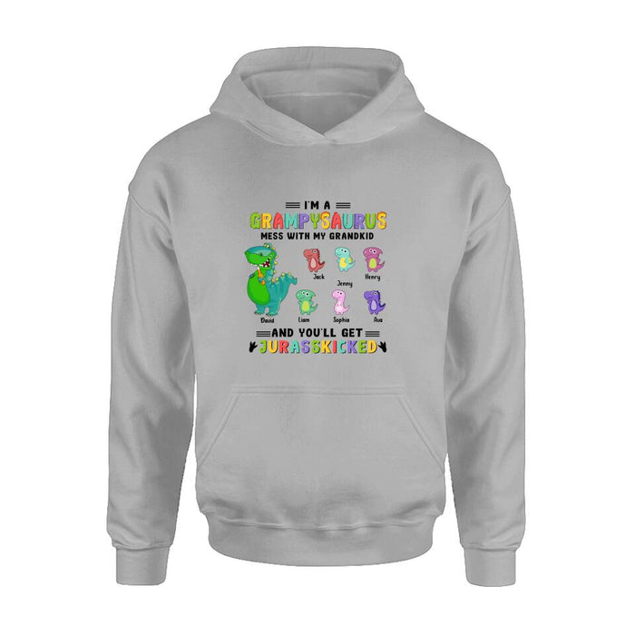 Personalized Papasaurus Unisex T-shirt/Long Sleeve/Sweatshirt/Hoodie - Gift Idea For Father's Day - Papasaurus Like A Normal Dad But More Roarsome