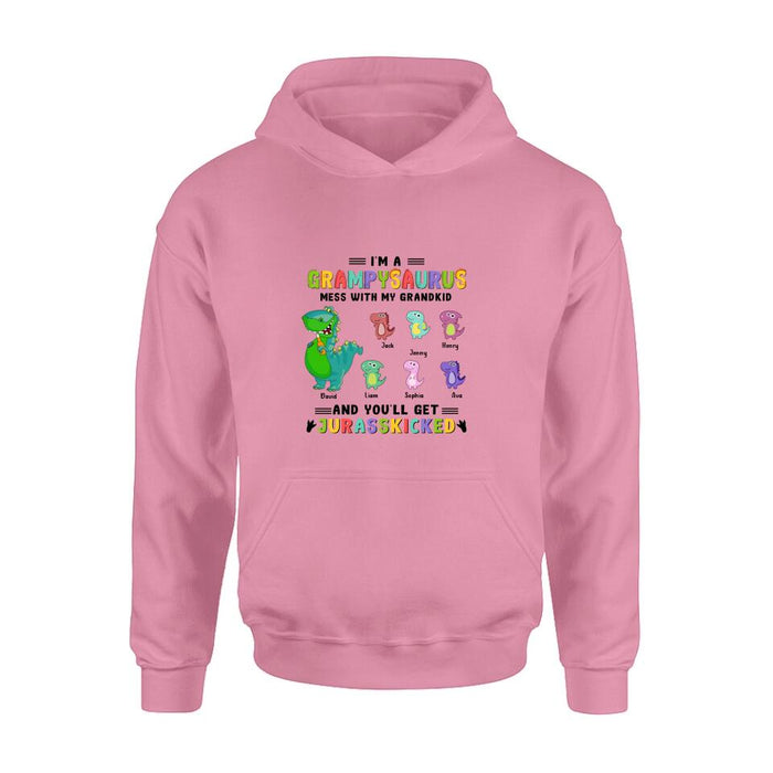 Personalized Papasaurus Unisex T-shirt/Long Sleeve/Sweatshirt/Hoodie - Gift Idea For Father's Day - Papasaurus Like A Normal Dad But More Roarsome