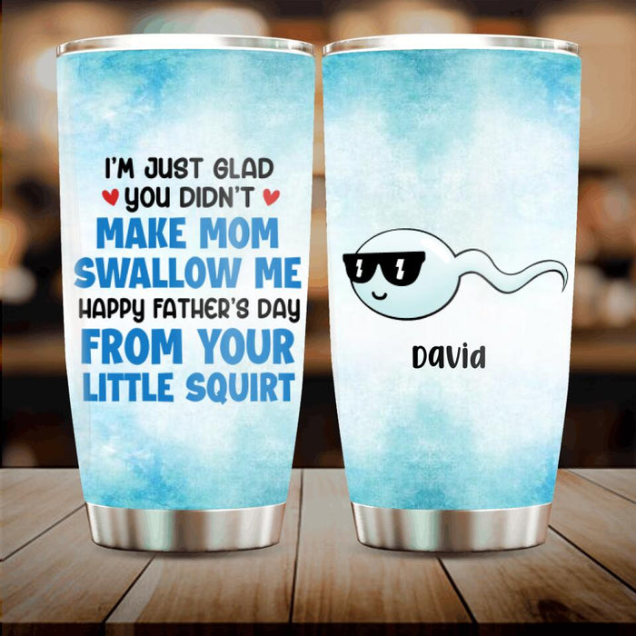 Personalized Tumbler For Dad - Gift Idea For Father's Day - Up to 7 Sperms