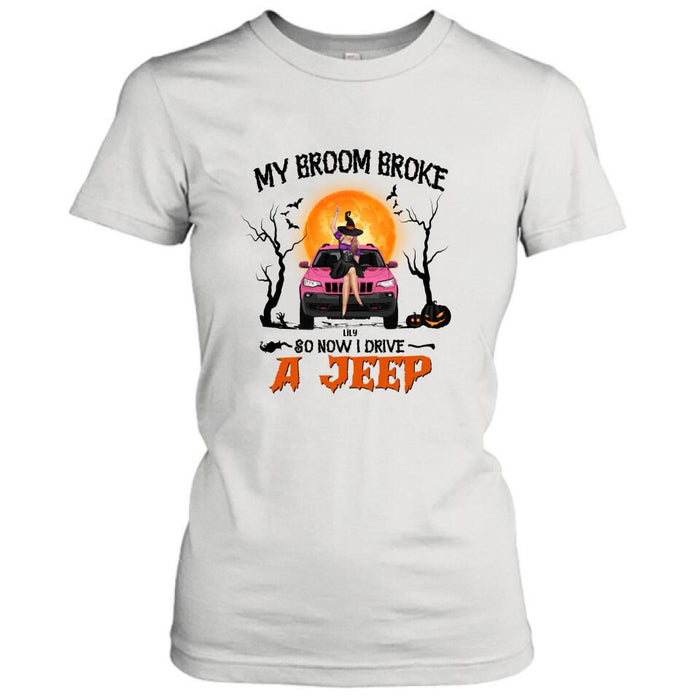 Personalized Off-Road Witch T-Shirt/Pullover Hoodie - Halloween Gift For Girl - My Broom Broke