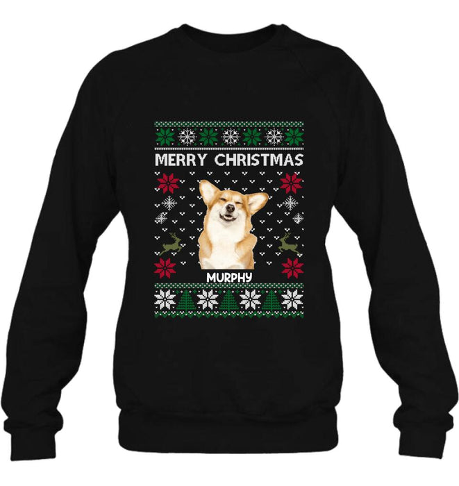 Personalized Dog Sweatshirt - Best Gift For Dog Lover - Merry Christmas
