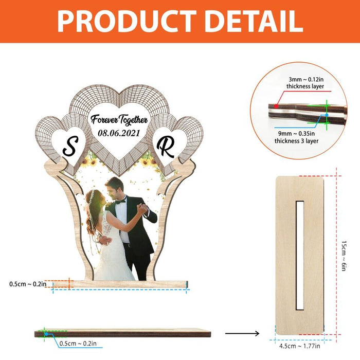 Personalized Anniversary Couple Acrylic Plaque - Anniversary Gift for Couples, Lovers, Husband and Wife