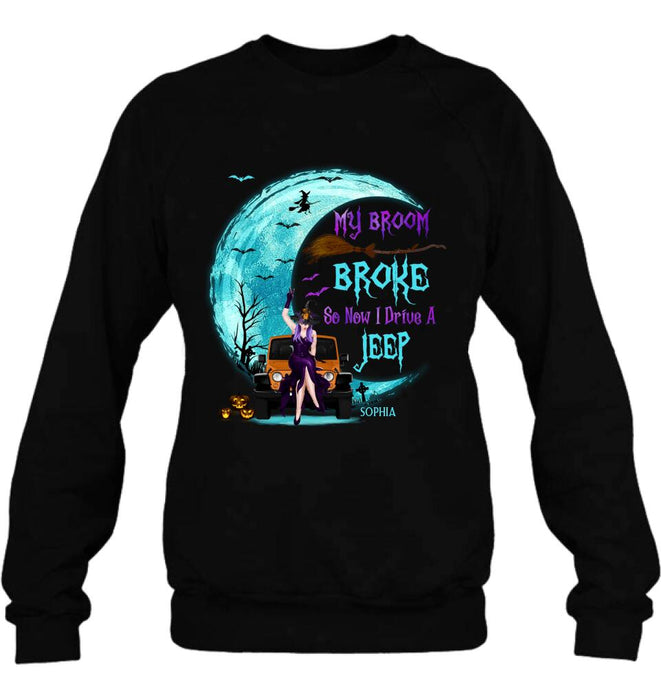 Personalized Off-road Girl T-shirt/Long Sleeve/Sweatshirt/Hoodie - Gift Idea For Off-road Lover/Halloween - My Broom Broke