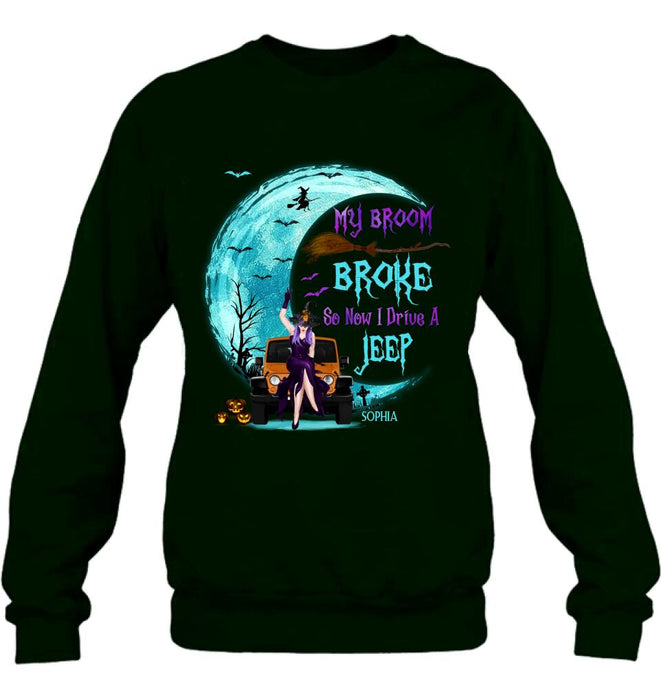 Personalized Off-road Girl T-shirt/Long Sleeve/Sweatshirt/Hoodie - Gift Idea For Off-road Lover/Halloween - My Broom Broke