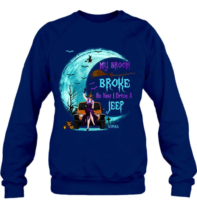 Personalized Off-road Girl T-shirt/Long Sleeve/Sweatshirt/Hoodie - Gift Idea For Off-road Lover/Halloween - My Broom Broke