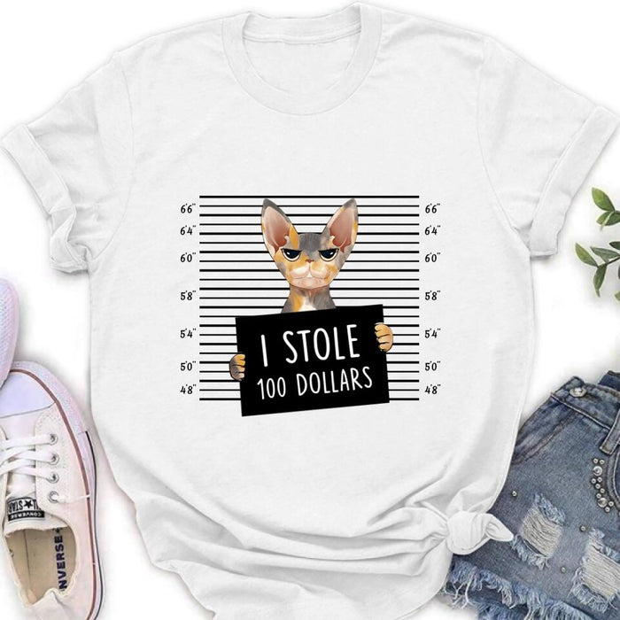 Personalized Bad Cat Shirt/Pullover Hoodie - Up to 2 Cats - Gift Idea For Cat Lover - Yes, We're Aware Of How Obnoxious