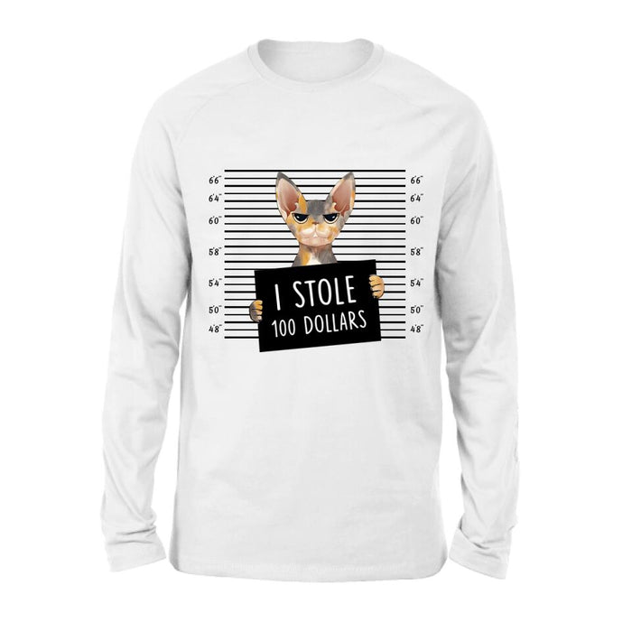 Personalized Bad Cat Shirt/Pullover Hoodie - Up to 2 Cats - Gift Idea For Cat Lover - Yes, We're Aware Of How Obnoxious