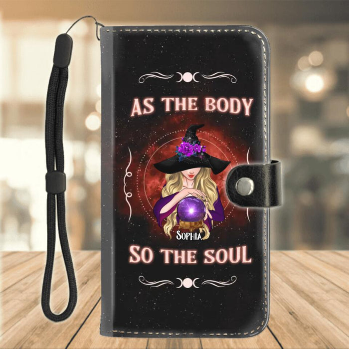 Personalized Witch Phone Wallet - Halloween Gift For Friends - As Above So Below