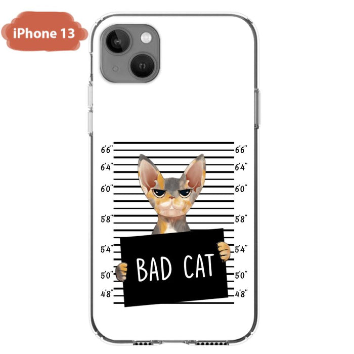Personalized Bad Cat Phone Case - Up to 2 Cats - Gift Idea For Cat Lover - Yes, We're Aware Of How Obnoxious - Case For iPhone And Samsung