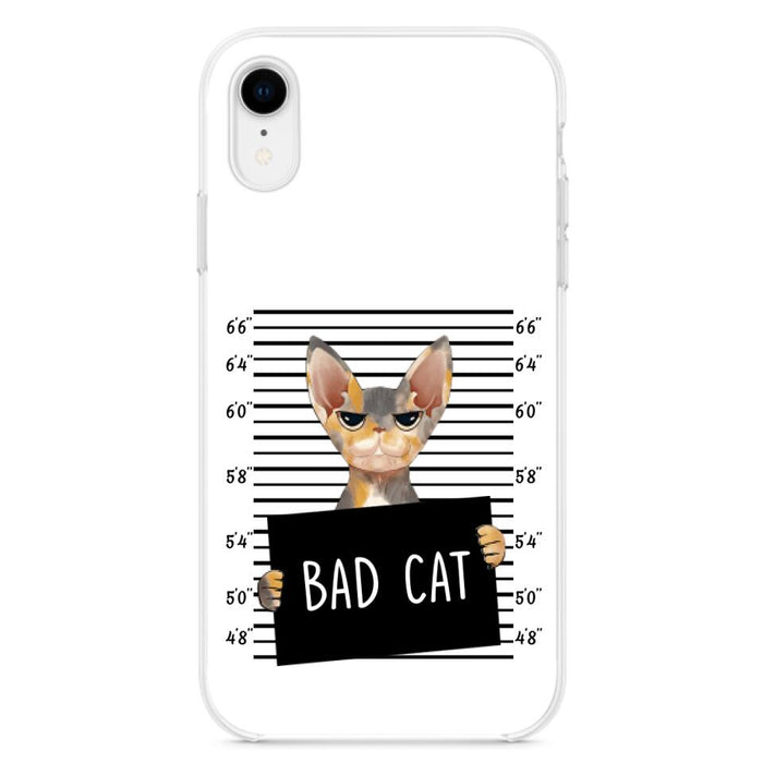 Personalized Bad Cat Phone Case - Up to 2 Cats - Gift Idea For Cat Lover - Yes, We're Aware Of How Obnoxious - Case For iPhone And Samsung