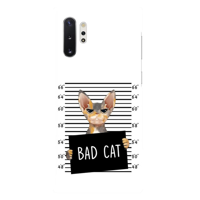 Personalized Bad Cat Phone Case - Up to 2 Cats - Gift Idea For Cat Lover - Yes, We're Aware Of How Obnoxious - Case For iPhone And Samsung