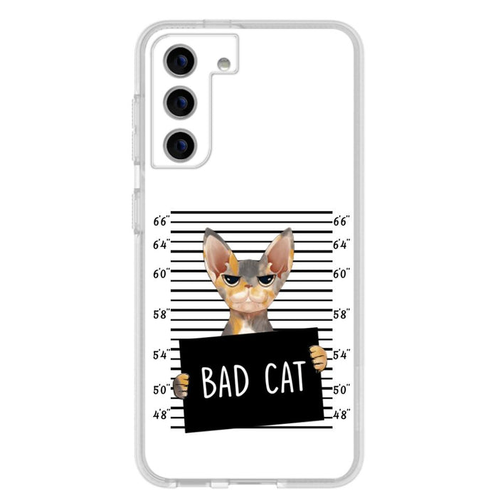 Personalized Bad Cat Phone Case - Up to 2 Cats - Gift Idea For Cat Lover - Yes, We're Aware Of How Obnoxious - Case For iPhone And Samsung