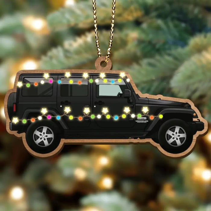 Personalized Camping Xmas Wooden Ornament - Christmas Gift Idea For Camping Lover/Christmas Decoration Gift