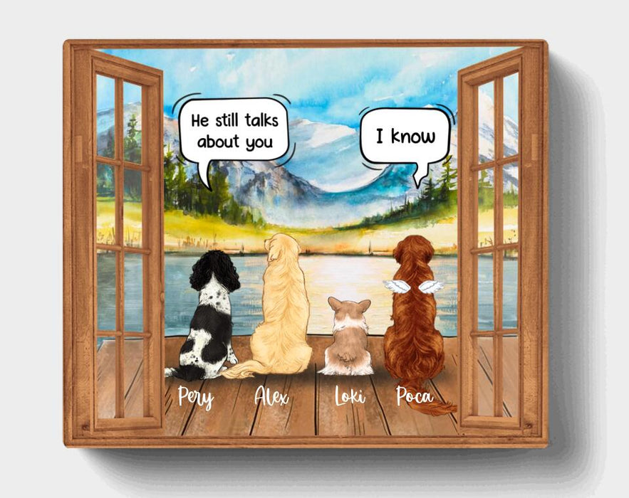 Personalized Memorial Dog Horizontal Canvas - Best Gift For Dog Lover