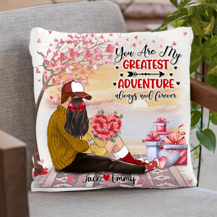 Personalized Couple Pillow Cover - Best Gift For Couple - Happy Valentine's Day