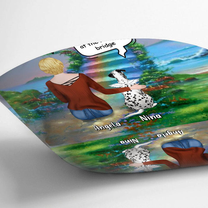 Personalized Memorial Dog Quilt/Fleece Blanket/Pillow Cover - Up to 4 Dogs - Memorial Gift For Dog Lovers