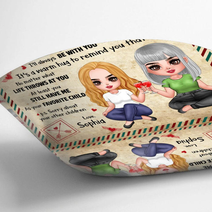 Custom To My Mom Fleece Throw Blanket/Quilt/Pillow Cover - Gift From Daughter To Mother - I'll Always Be With You