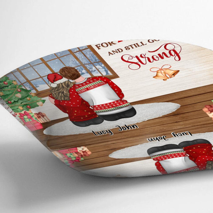 Personalized Annoying Anniversary Couple Pillow Cover - Gift Idea For Couple/Christmas/Anniversary - Couple With Up to 4 Dogs - Annoying Each Other For 10 Years And Still Going Strong