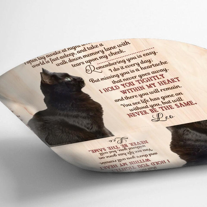 Personalized Memorial Pet Pillow Cover/Fleece Blanket/Quilt - Upload Photo - Memorial Gift Idea For Dog/Cat/Pet Lover - The Moment That You Left Me