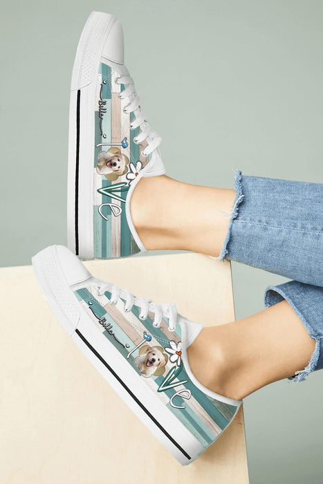 Personalized Dog Photo Sneakers - Gift Idea For Dog Lovers