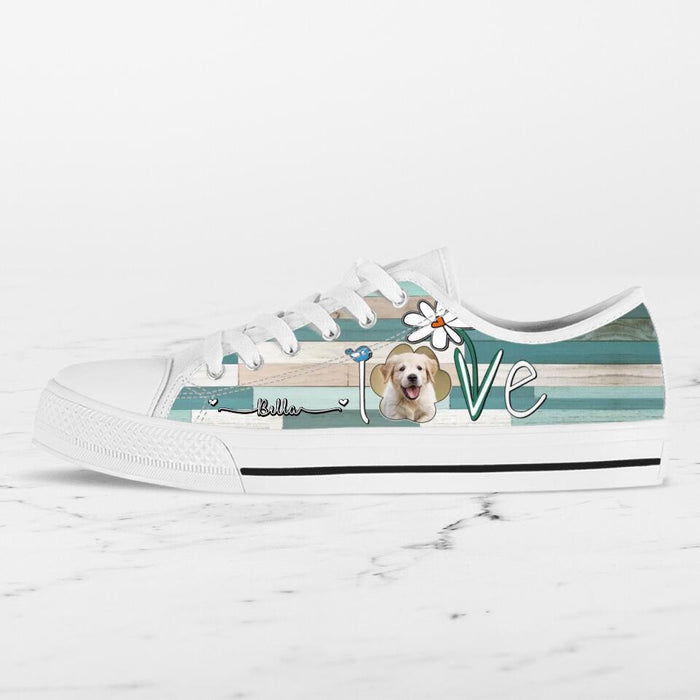 Personalized Dog Photo Sneakers - Gift Idea For Dog Lovers