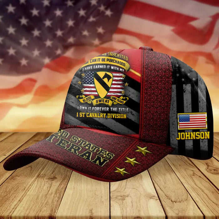 Personalized United States Veteran Baseball Cap - Gift Idea For Veterans