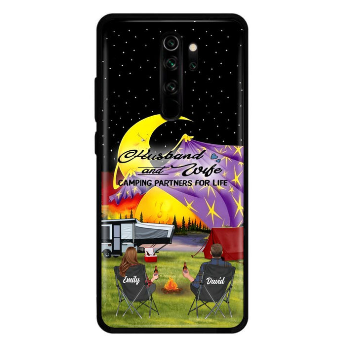 Personalized Camping Phone Case - Couple/Parents With Up to 3 Kids And 4 Pets - Gift Idea For Camping Lover - Case For Xiaomi, Oppo And Huawei