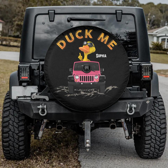 Personalized Off-road Ducking Spare Tire Cover - Gift Idea For Off-road Lover/Duck Lover - Duck Me