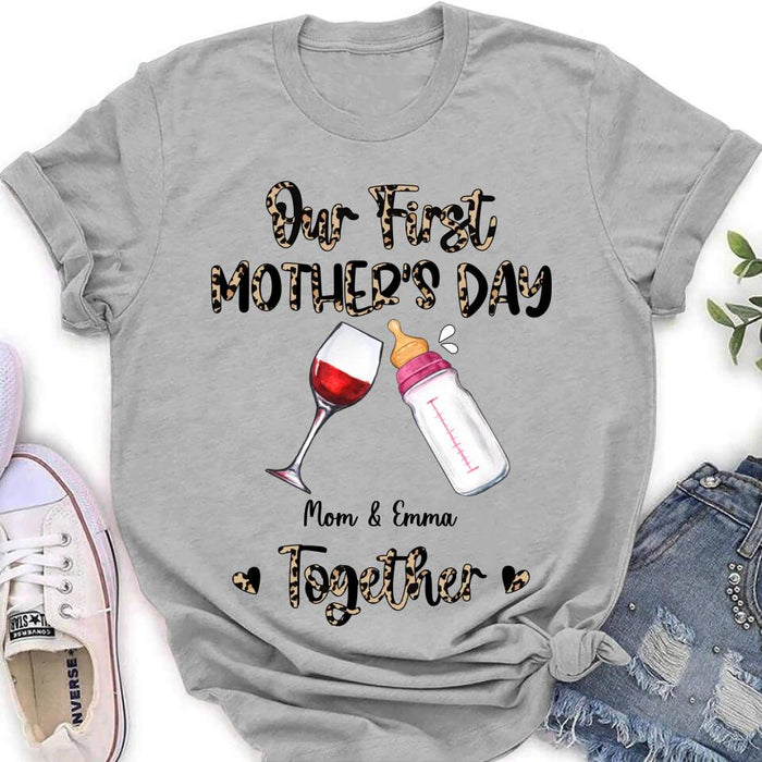 Personalized Baby Onesie/T-Shirt - Mother's Day Gift Idea For Baby/Mom - Our First Mother's Day Together