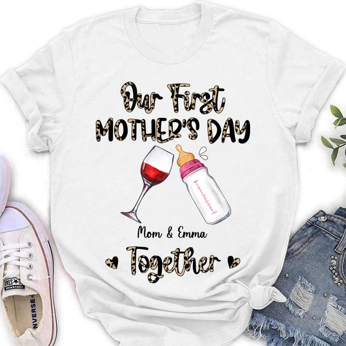 Personalized Baby Onesie/T-Shirt - Mother's Day Gift Idea For Baby/Mom - Our First Mother's Day Together