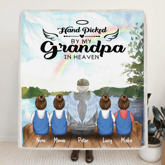 Personalized Memorial Grandpa/Grandma Quilt/Fleece Blanket - Up to 4 Kids - Best Gift For Family - I Never Met You But I Know You Are The Greatest Grandma - FD4SD8