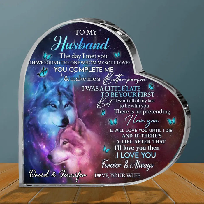 Custom To My Husband Acrylic Plaque - Birthday Gift Idea From Wife To Husband - I Love You Forever & Always