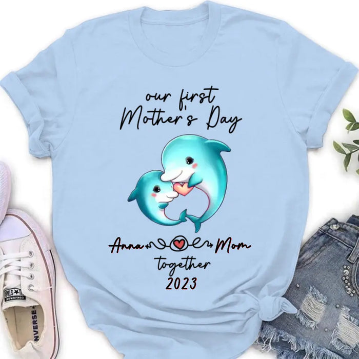 Personalized Baby Onesie/T-Shirt - Mother's Day Gift Idea For Baby/Mom - Our First Mother's Day Together 2023