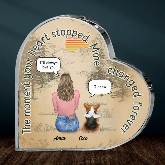 Personalized Memorial Dog Heart-Shaped Plaque - Memorial Gift For Dog Lover
