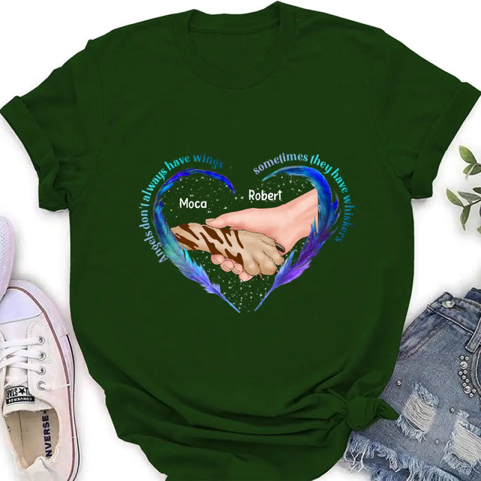 Personalized Memorial Dog Shirt/Hoodie - Memorial Gift Idea for Dog Owners - Angels Don't Always Have Wings Sometimes They Have Whiskers