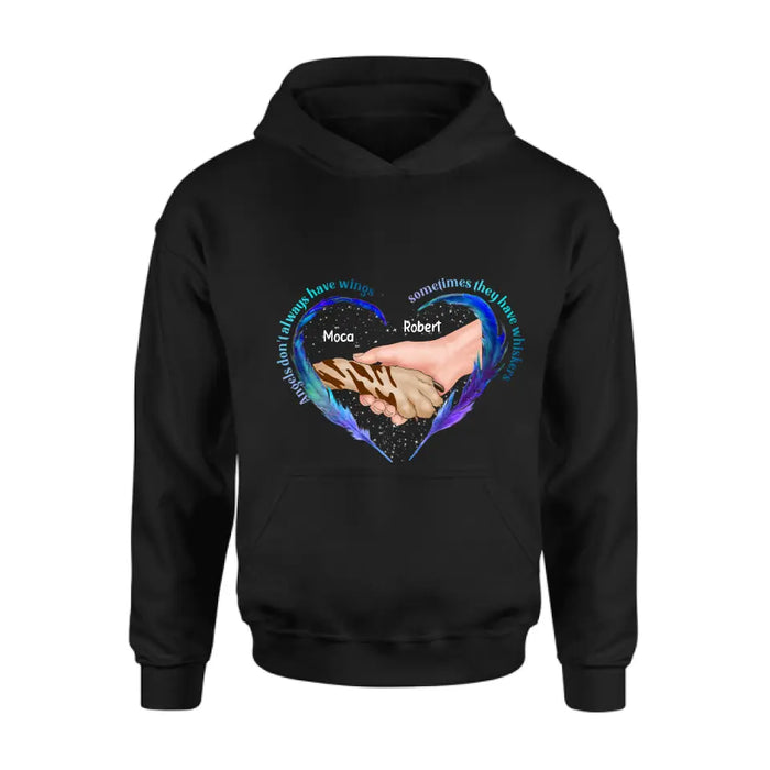 Personalized Memorial Dog Shirt/Hoodie - Memorial Gift Idea for Dog Owners - Angels Don't Always Have Wings Sometimes They Have Whiskers