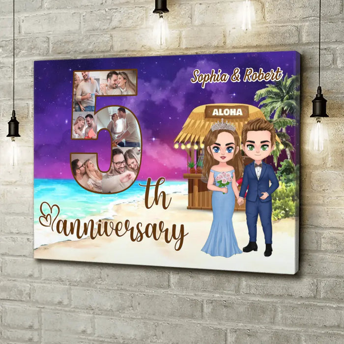 Personalized Wedding Photo Canvas - Wedding/Anniversary Gift Idea for Couple